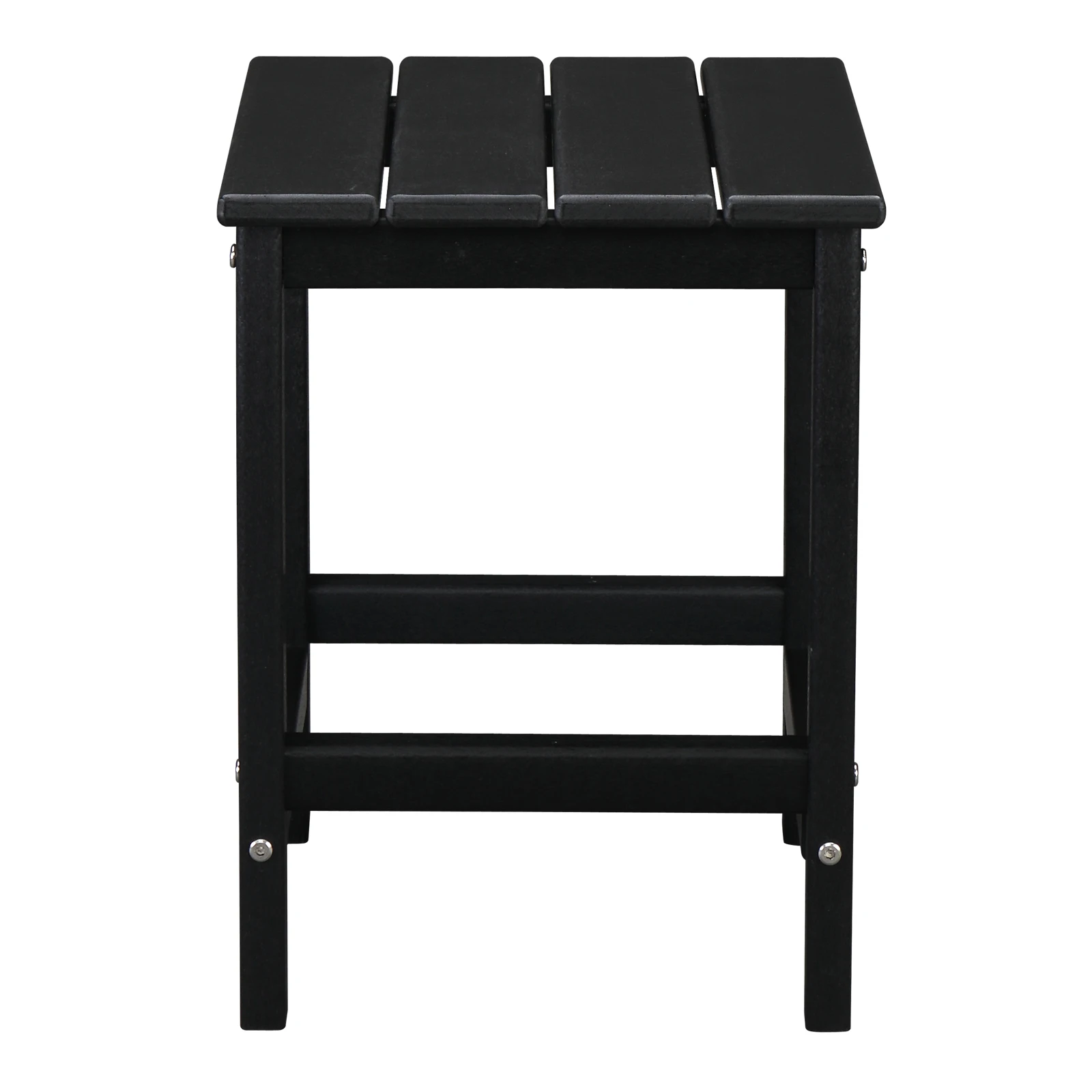 36*36*47cm 단일 레이어 사각형 HDPE 사이드 테이블 블랙