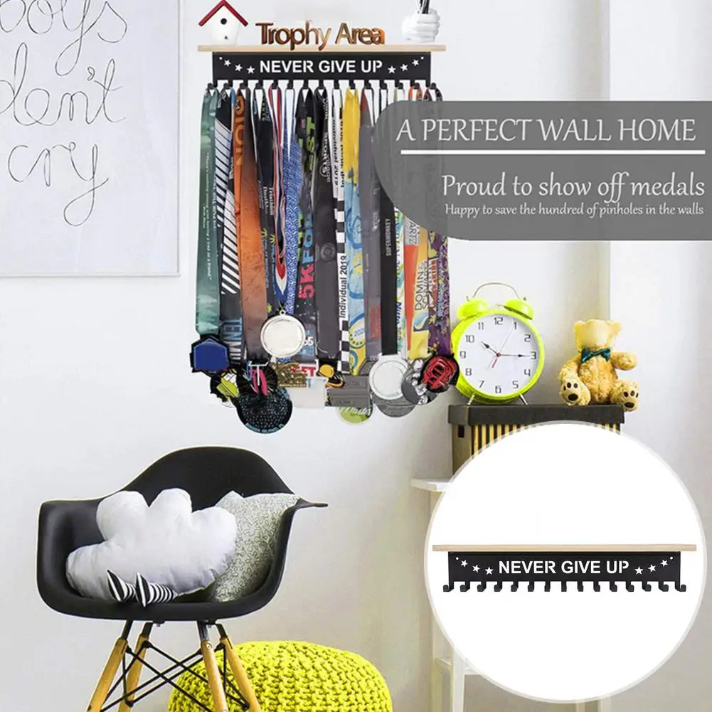 Metal Storage Hook  Practical Sturdy Trophy Shelf Medal Display Hook  Thick Medal Storage Hook
