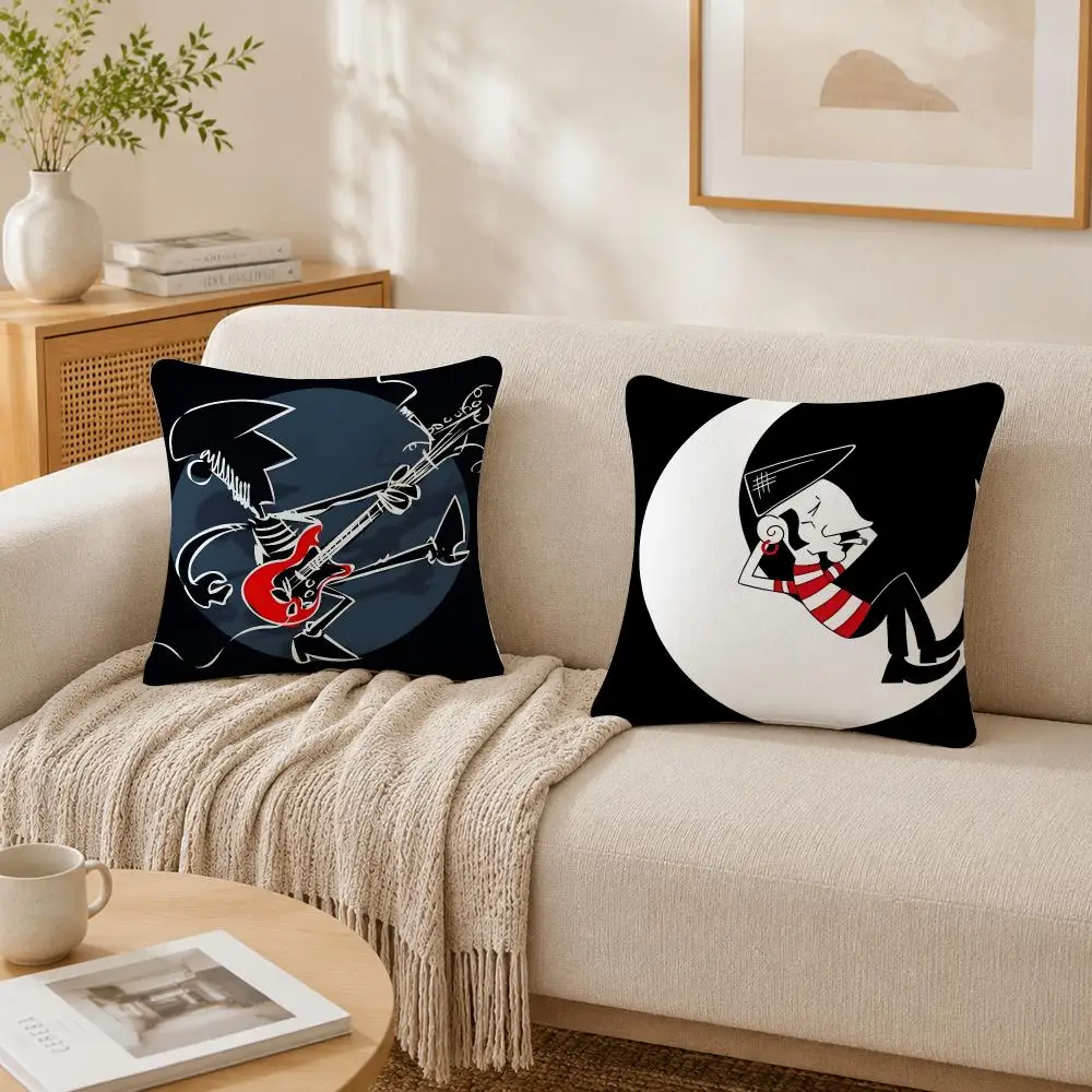 Rock Band F-fito Y Fitipaldis Cushion Cover Plush Decorative Pillow Case With Hidden Zipper Cutecore Room Decor For Home