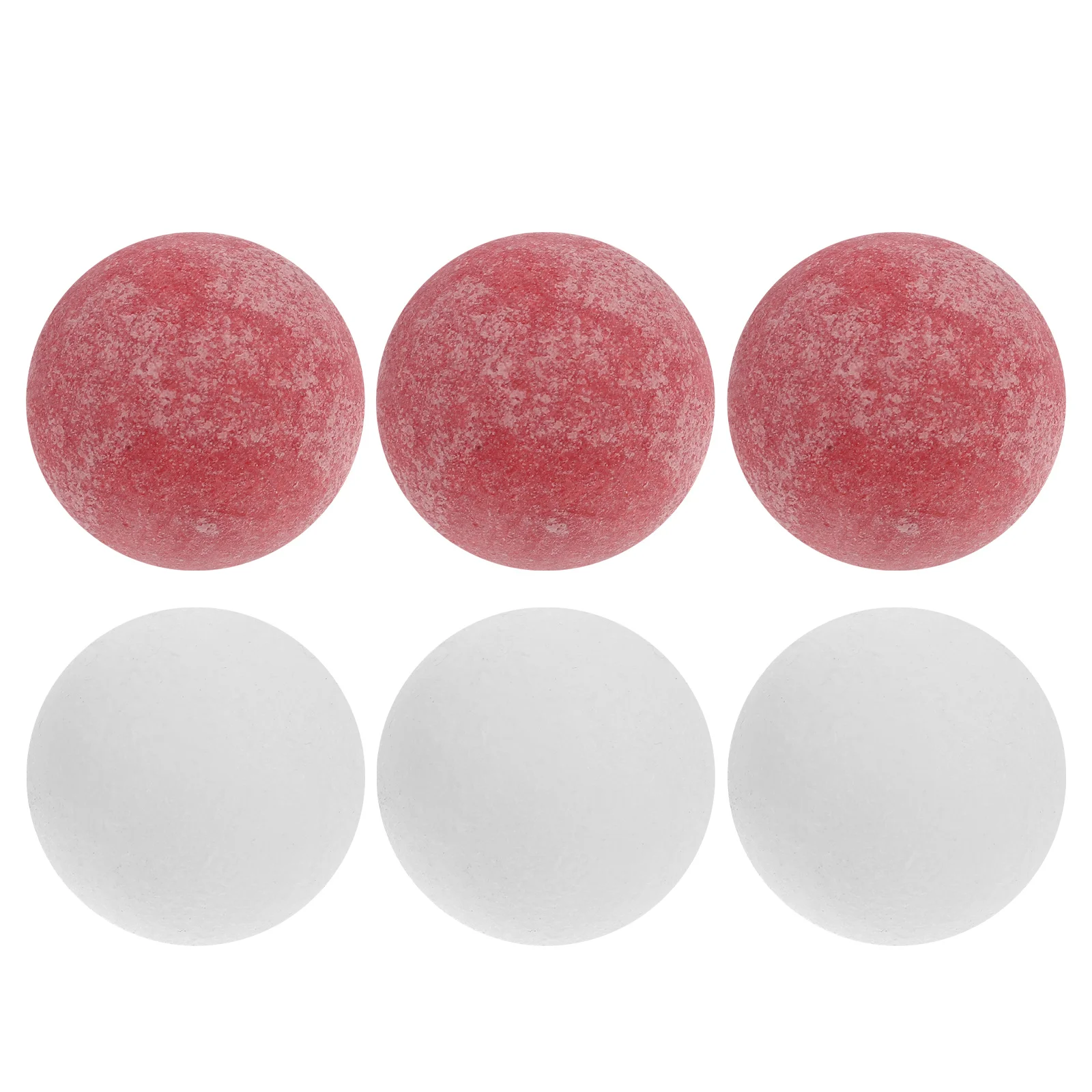 6 pçs 36mm bolas de matraquilhos fosco aprimorado aperto substituição para mesa futebol festa ao ar livre carnaval prêmios cores sortidas oficial