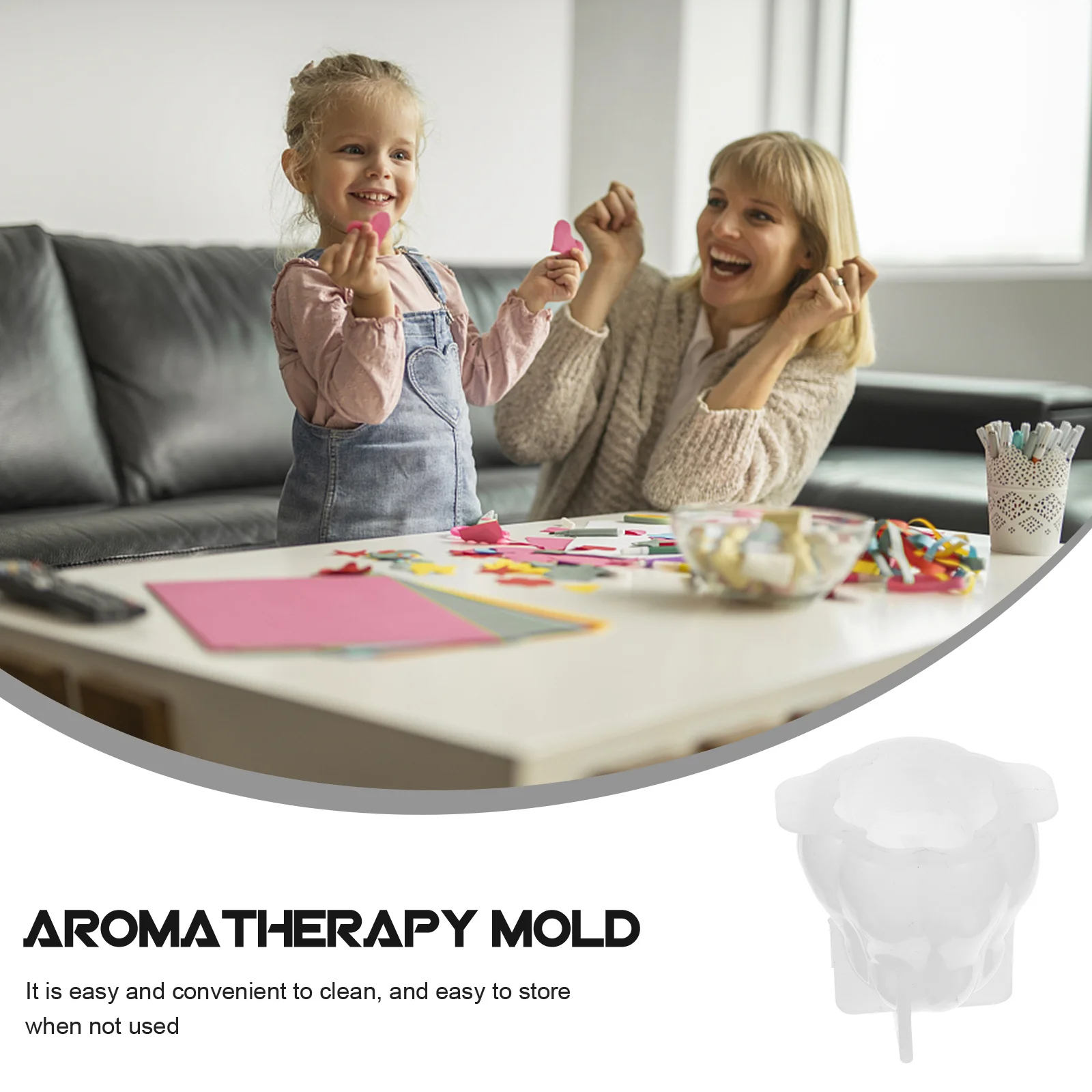 

DIY Pumpkin Mold Scented Making Halloween Themed Silicone Tool Durable Long Time Use Easy Clean Mold