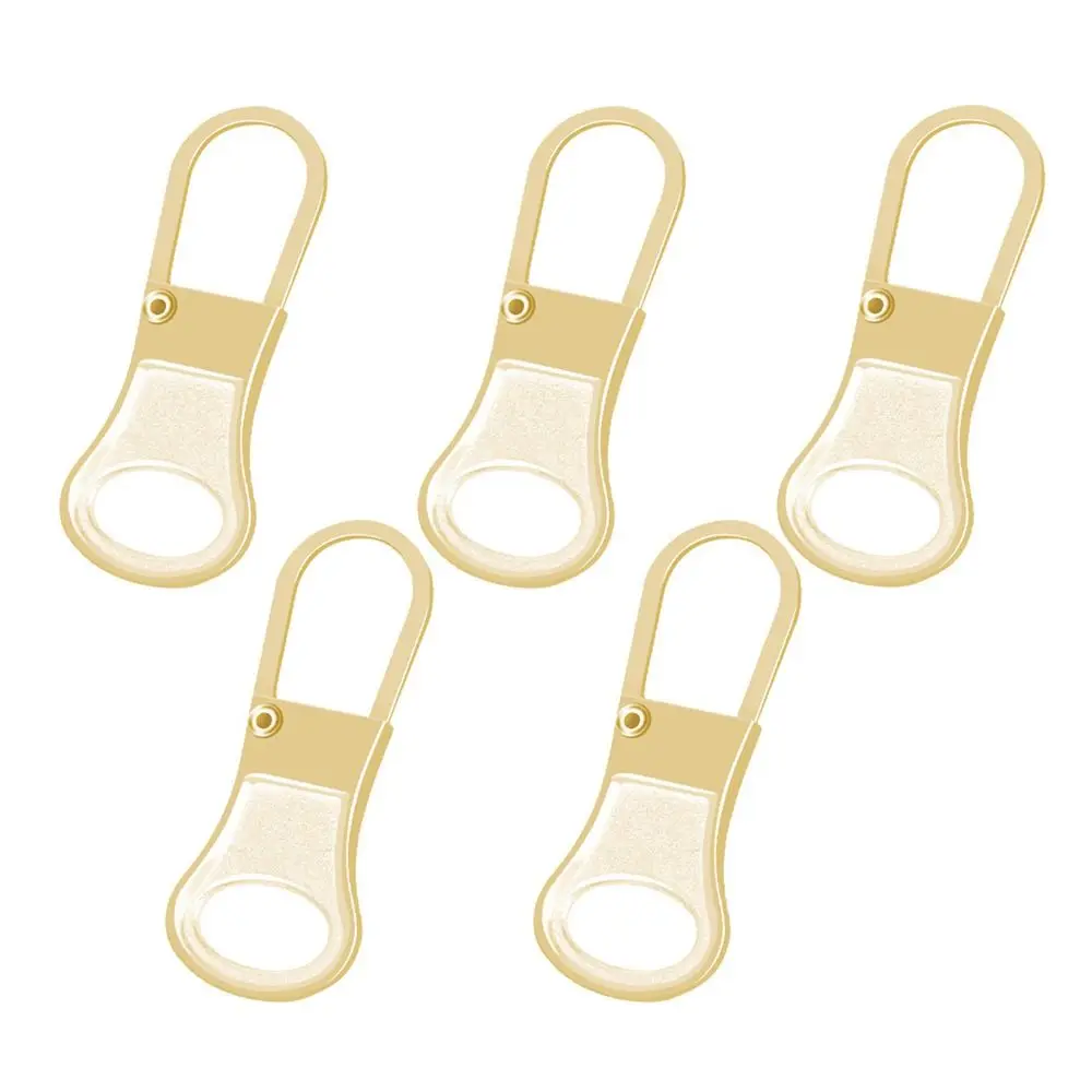 5PCS Replacement Metal Zip DIY Sewing Detachable Replacement Tab Zipper Zipper Sliders Head Backpacks Purses Repair