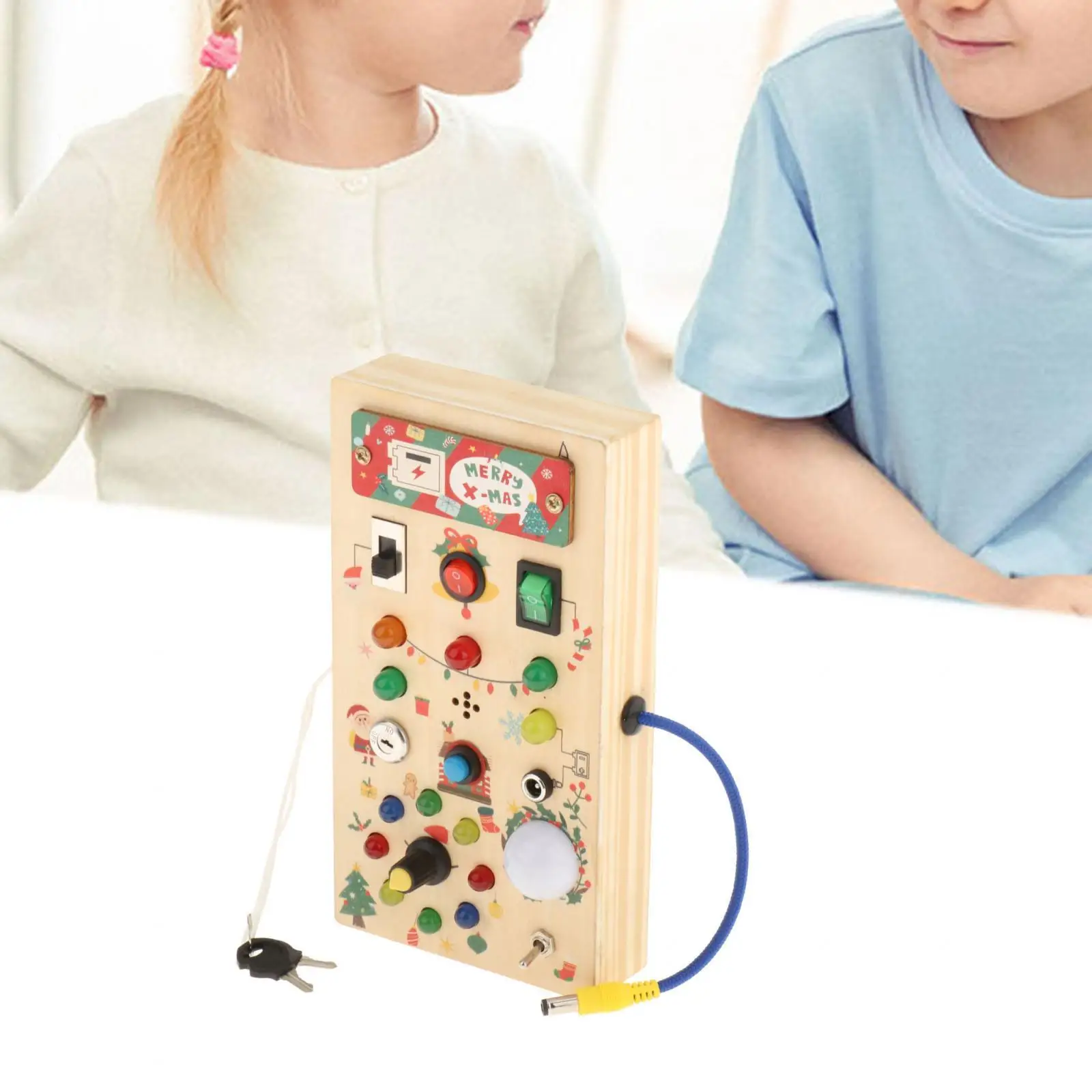 LED Busy Board Świąteczne zabawki podróżne dla przedszkolaków