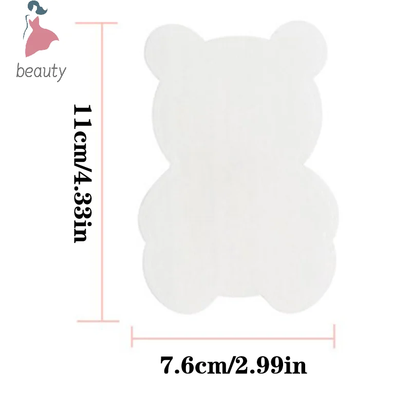 10Pcs Little Bear Armpit Disposable Sweat Patch Soft And Skin-friendly Breathable And Dry Long-lasting Invisible Sweat-proof Pad