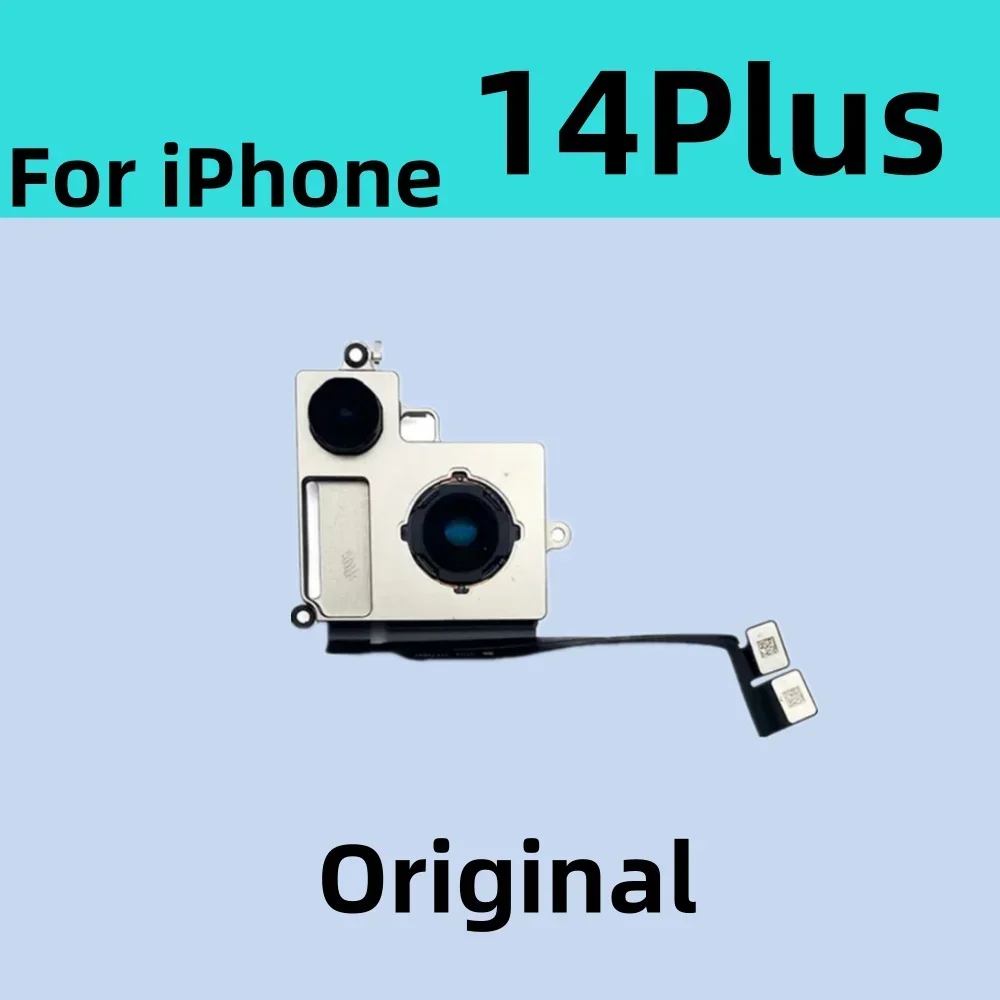 Original 100% Working NO Repaired Back Rear Camera For iPhone11 12 13 Mini 14 Plus 14Pro MaxWith Flash Module Sensor Flex Cable