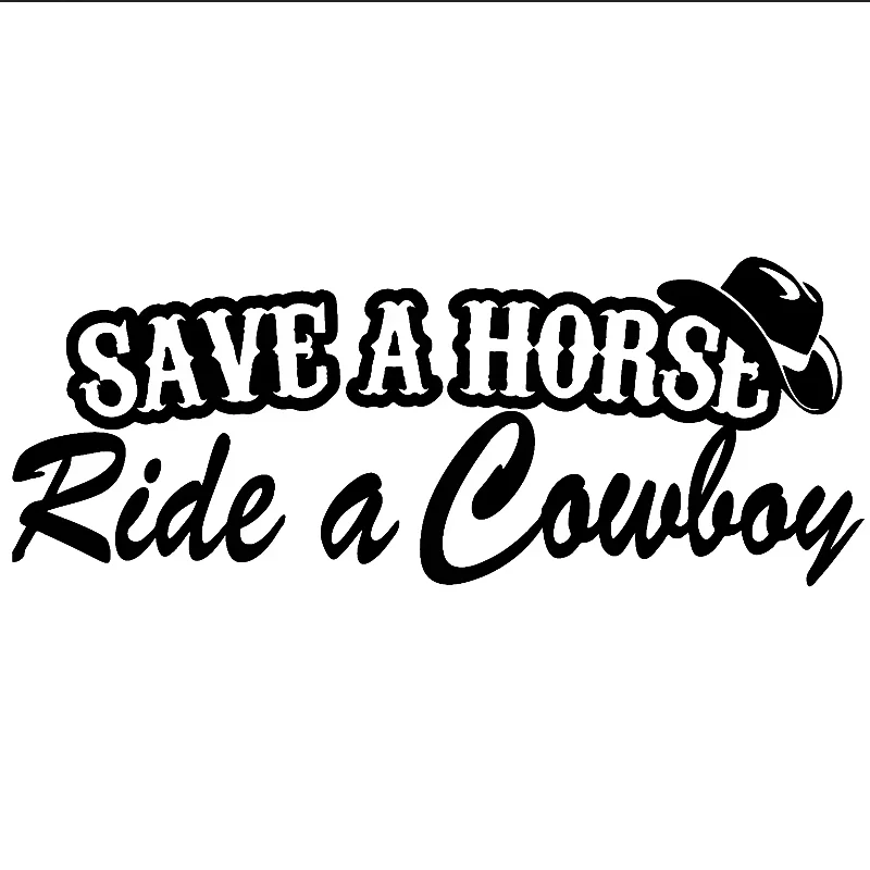 Save on horseback riding, cowboy fun countryside styling, car windows, bumpers, motorcycle accessories, decorative vinyl decals