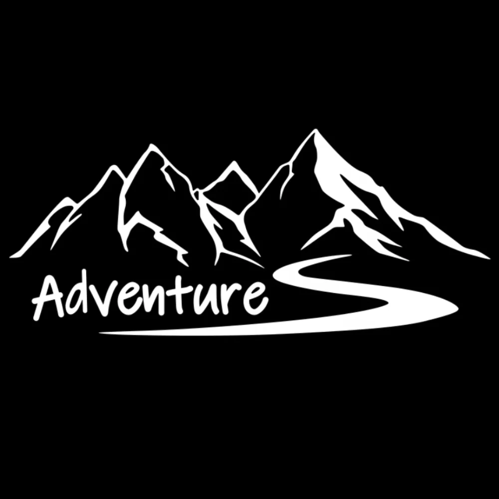 Car Mountains Adventure Decor Stickers For Camper Van Motorhome Caravan RV Vanlife Decor Decal Auto Accessories Car Sticker