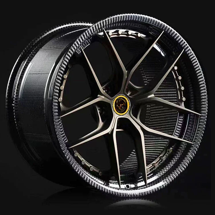 JZ custom dorged five spoke 5x112 5x120 5x130 carbon fiber wheel rim for car