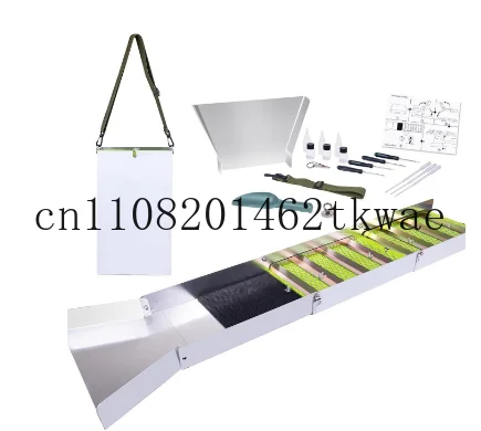 

Folding Gold Sluice Box Aluminum Alloy Portable Gold Mining Chute Panning Prospecting Recovery Tool