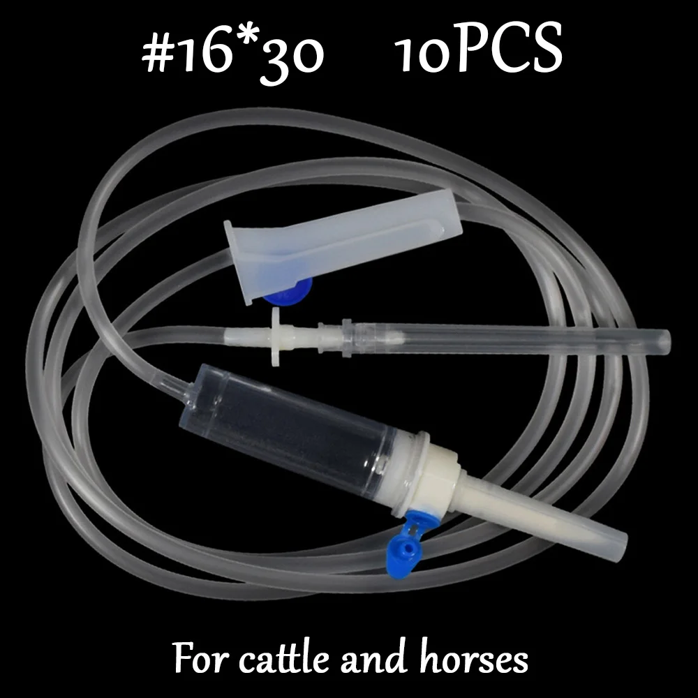 Veterinärmedizinisches Einweg-Infusionsset, Intravenöse Infusionsnadel für Schweine, Rinder und Schafe, Tierische Tropfinjektions-Verlängerungsinfusionsnadel, Länge 181 cm – Detail 10