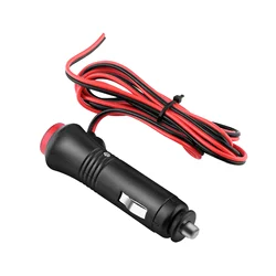 1.5m Male Car Cigarette Lighter Socket Power Plug Adapter On Off Switch Fuse 12V 24V