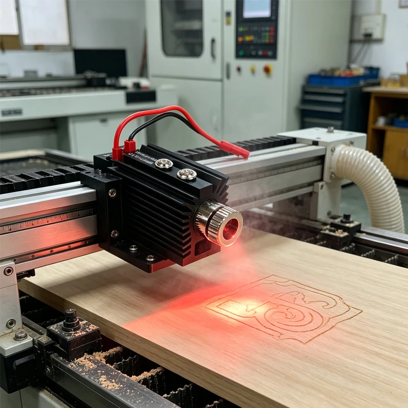Diode Laser Module 5V 1000MW 1500MW 405NM Software Control Blue Purple Laser for Desktop Wood Laser Engraving Machine DIY Use