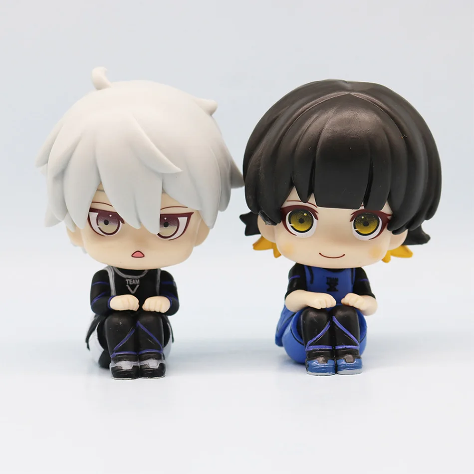 Isagi Yoichi Doll Blue Lock Action Figures Q Versione Chigiri Hyoma Bachira Meguru Nagi Seishiro Figura PVC Ornamento Giocattoli