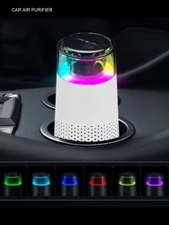 Negative Ion Air Purifier HEPA Filter Small Removal Air Freshener Usb Electrical Appliances with Led lights for Cars Home