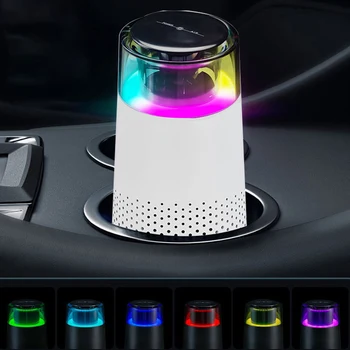 Negative ion air purifier HEPA filter small removal air freshener USB electrical appliances with Led lights for cars home