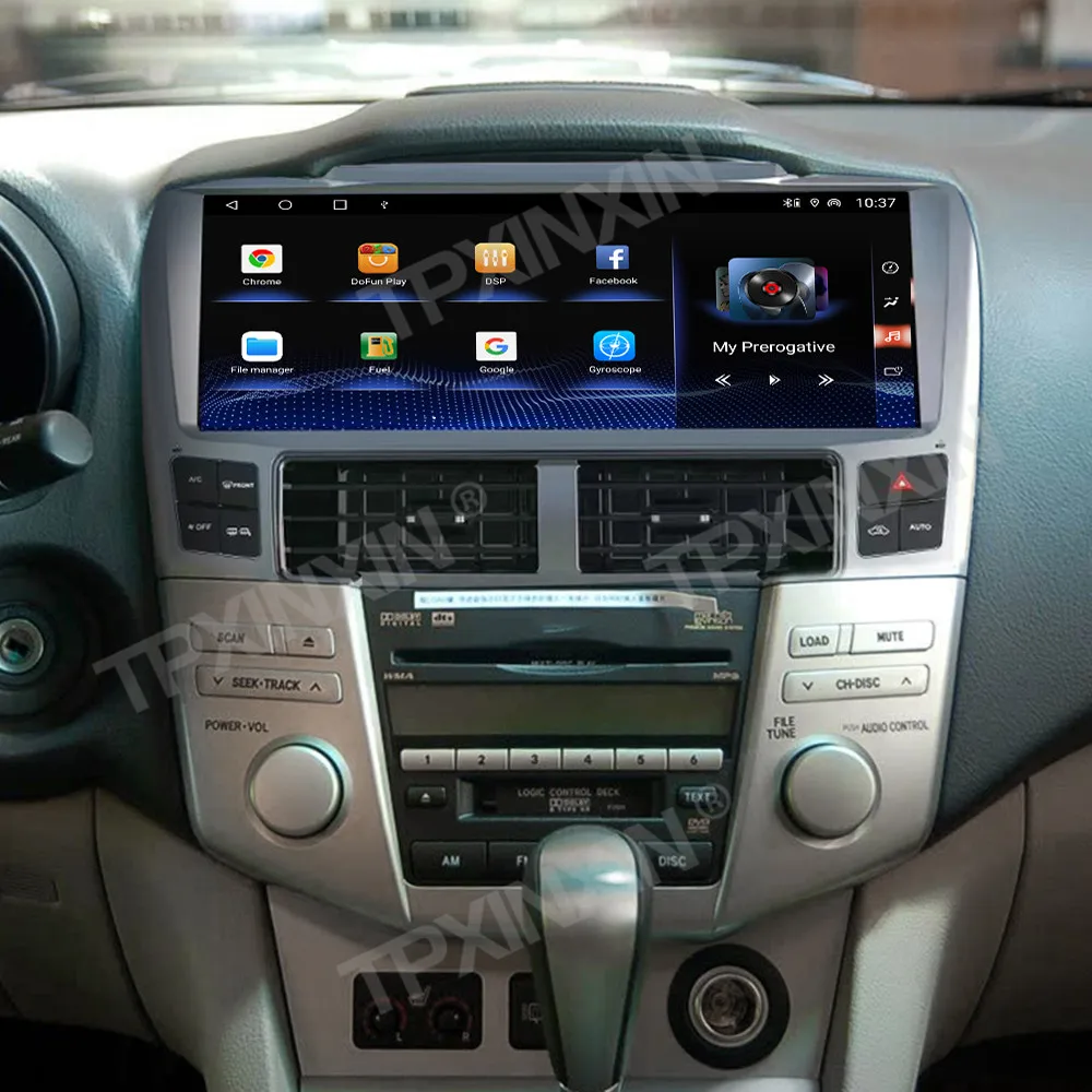 Car Radio 12.3 Inch HD Screen For Lexus RX330 RX350 2002-2007 CarPlay Multimedia Player GPS Navigation Android 13 Head Unit Auto