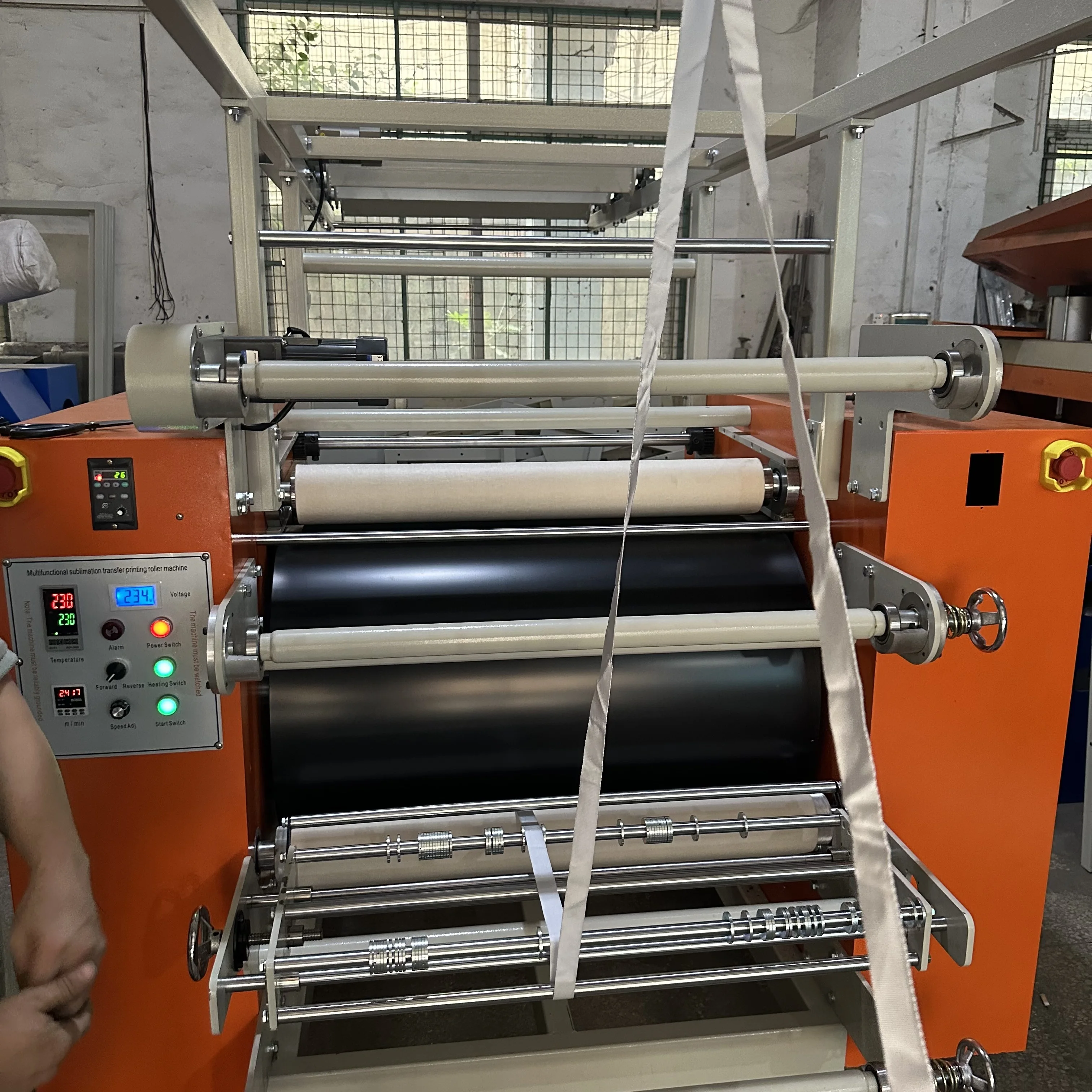 2026 Wholesale Automatic Mini Double-Sided Calendar Machine Electric Heat Press for Lanyard Webbing Tape Roller for Heat