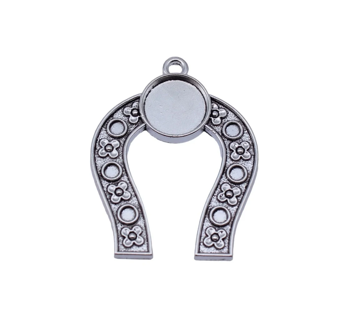 

5pcs 45x34mm Zinc alloy metal tibetan silver plated charm T1514 for jewelry making