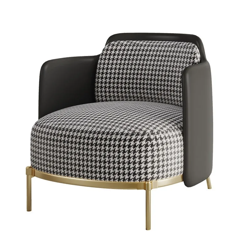 Simple reception sofa, coffee shop hotel lounge area single sofa, sofa