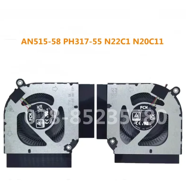 for ACER nitro5 AN515-58 PH317-55 N22C1 N20C11 CPU Cooling Fan Heatsink Assembly Replacement Part