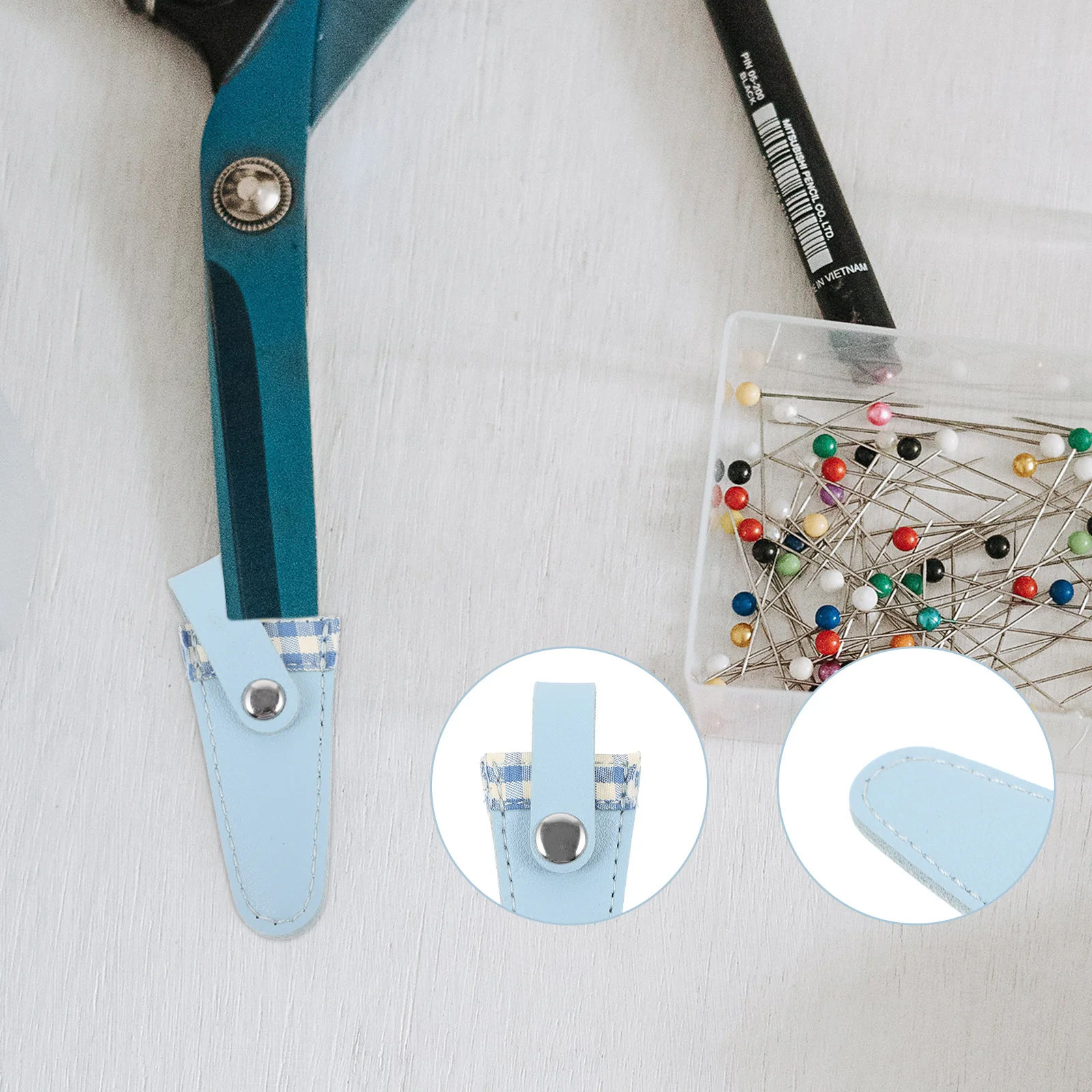 غطاء مقص غمد كم واقي مقص الخياطة الأنيق حقيبة التخزين مقص حقيبة مقص السلامة