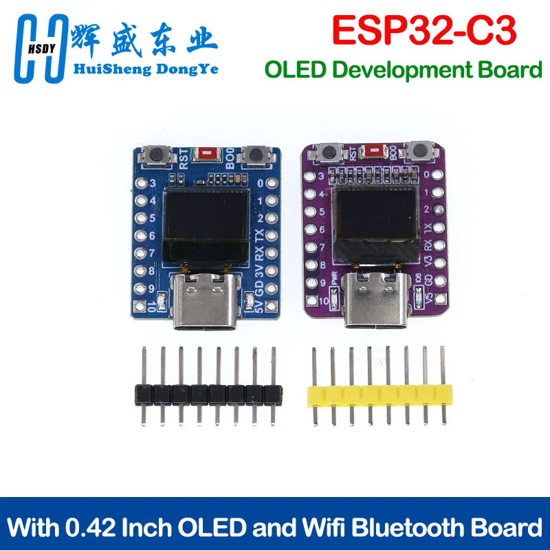 ESP32-C3 OLED Development Board With 0.42 Inch OLED Module Wifi Bluetooth ESP32 Supermini Development Board