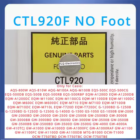 New CTL920 CTL920F 2.3V Energy Rechargeable Capacitor Rechargeable Battery Accumulator Casio G-4000 G-3000