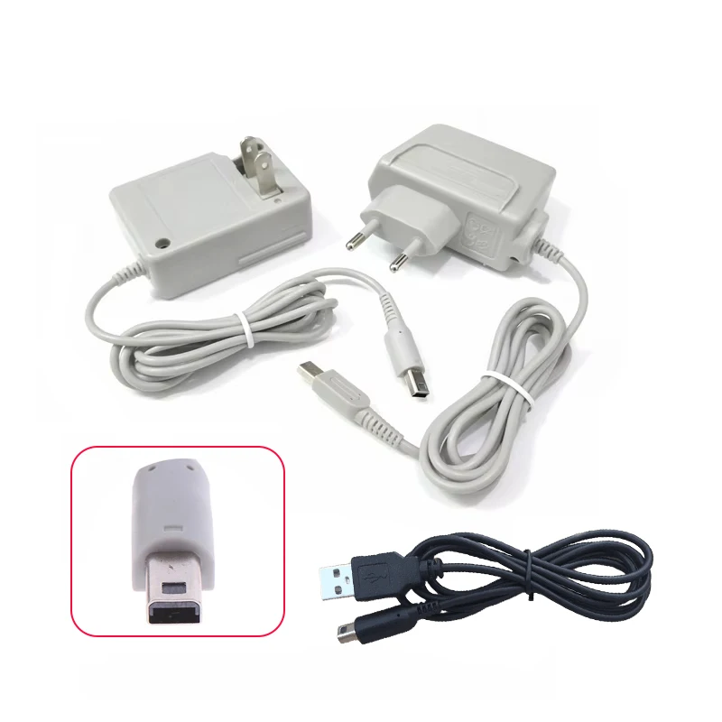 US EU AC Power Charger Adapter for 3DS/ NEW 3DS XL /LL Charging Power Cable Cord Power Supply AC Adapter for NEW 3DS LL