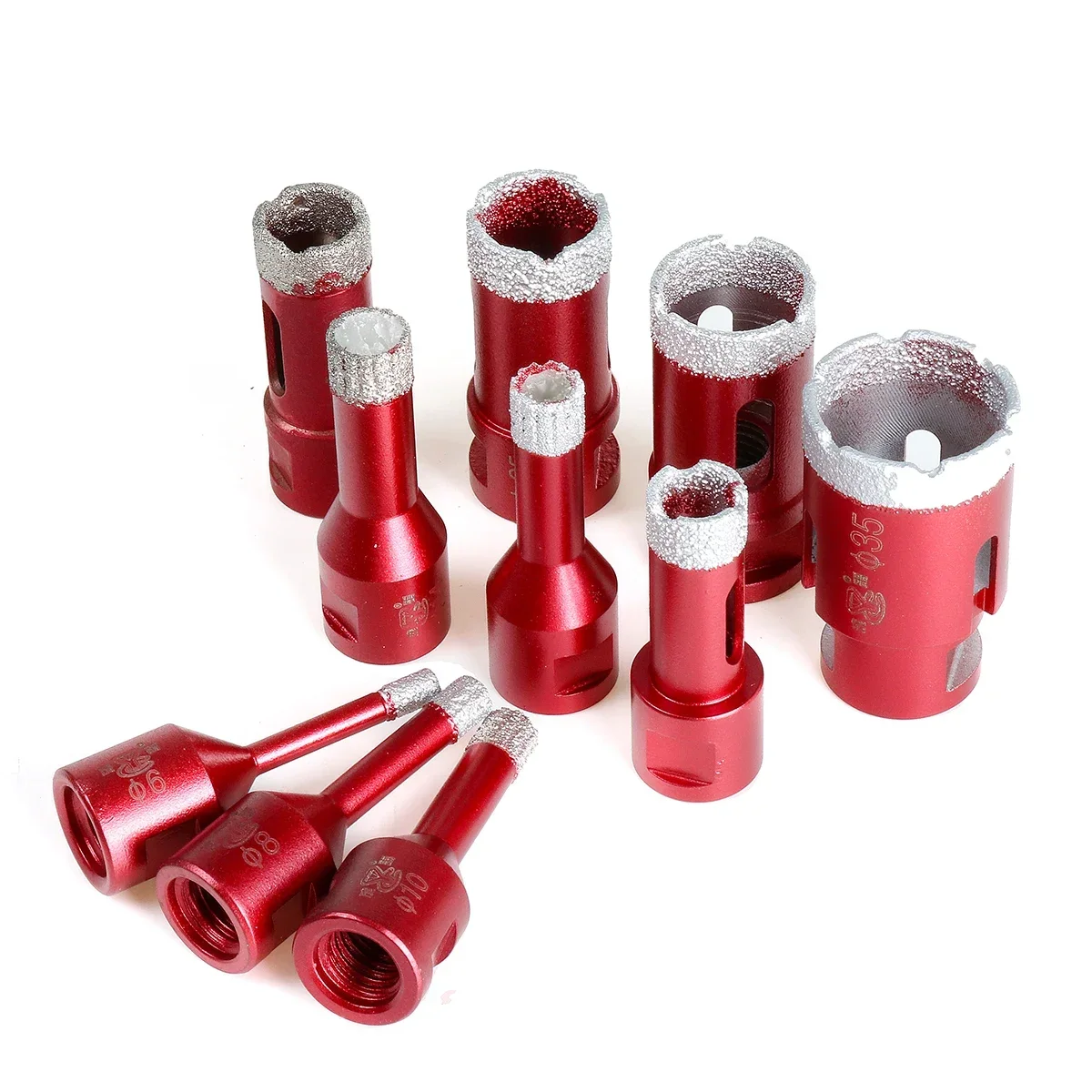 

6mm-68mm Diamond Vacuum Brazed Dry Drilling Core Bits M14 Thread Crown Porcelain Ceramic Tile Drill Bits Granite Marble Hole Saw