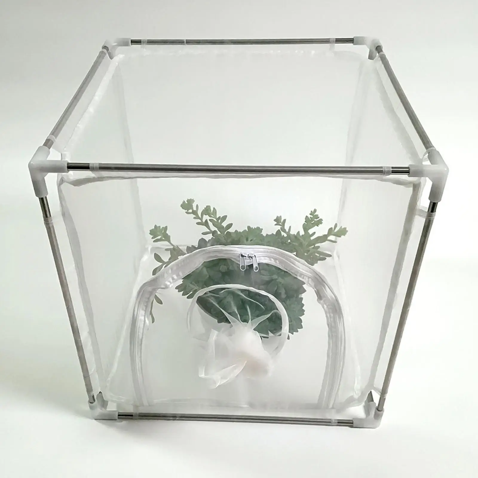 

Butterfly Habitat Mesh Cage Container Large Multiuse Cover Netting Ornamental Cage for Backyard Greenhouse Farm Caterpillars
