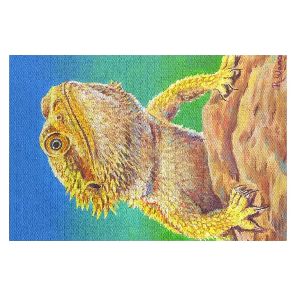 

Bearded Dragon Lizard Portrait Jigsaw Puzzle Personalized Wooden Adults Puzzle