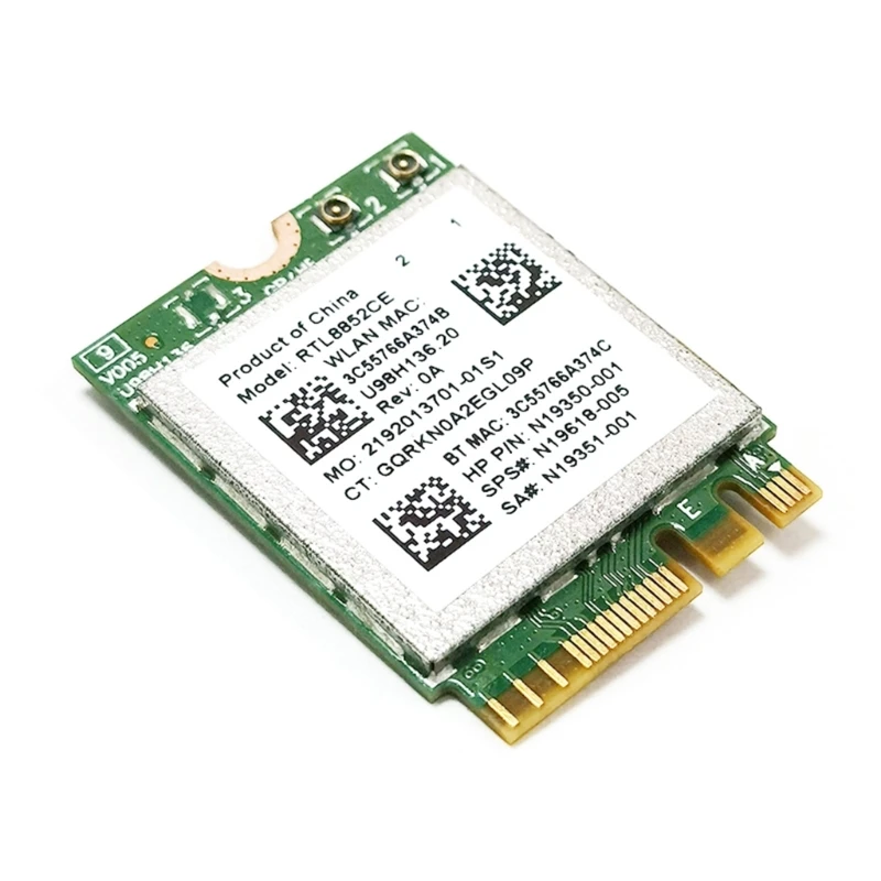 RTL8852CE Placa sem fio Adaptador WiFi 2.4/5/6Ghz 5400Mbps Placa Wifi6e