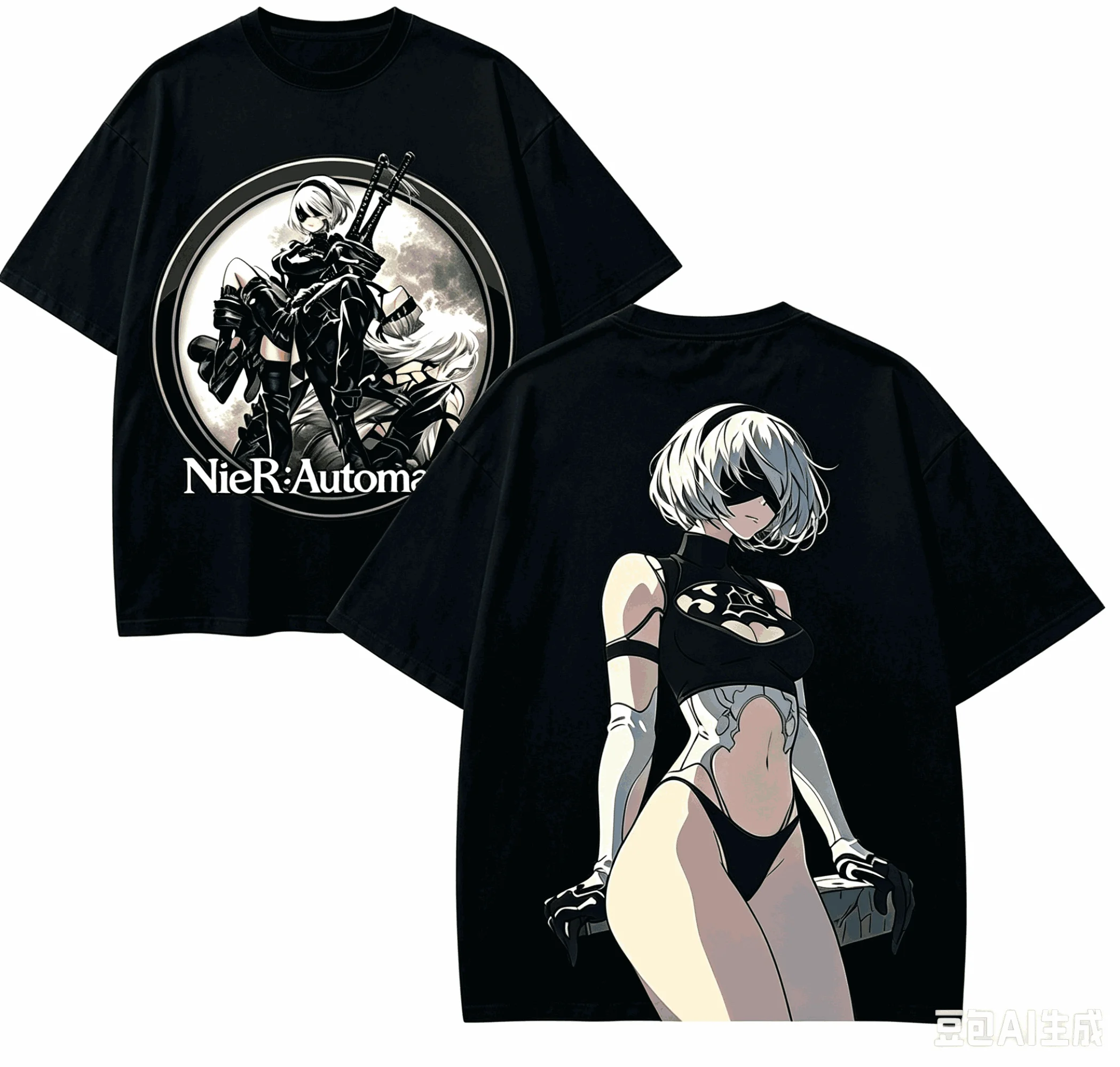 Nier Automata Anime Lover T-shirt Harajuku Cotton New Model High Street Retro Fashion Oversized Unisex Breathable high quality