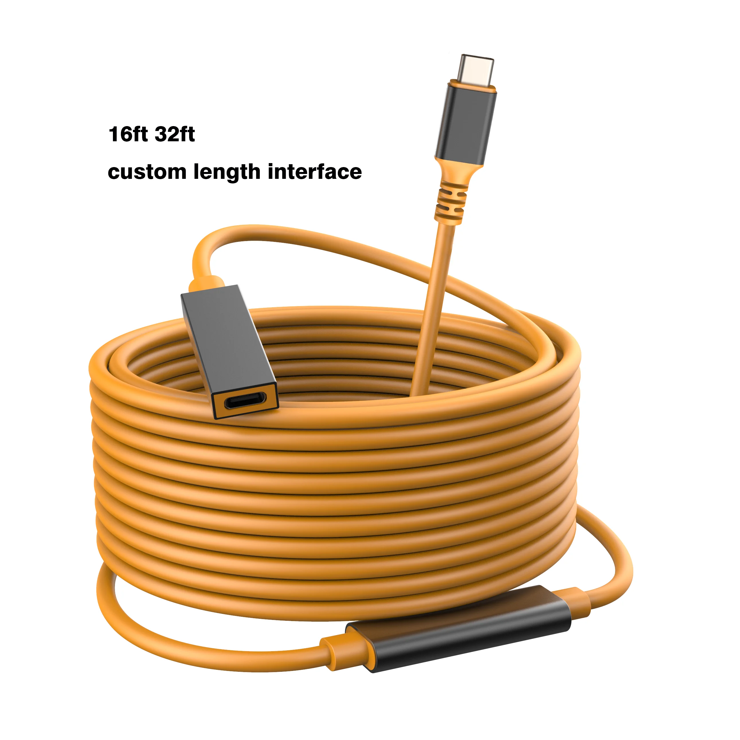 Gorąca sprzedaż 2025 9M 5Gbps USB 3.0 Typ C do C Żeński Wzmacniacz Sygnału Aktywny Kabel Przedłużający 10M Kabel Danych z Dwoma Repeaterami do Ca