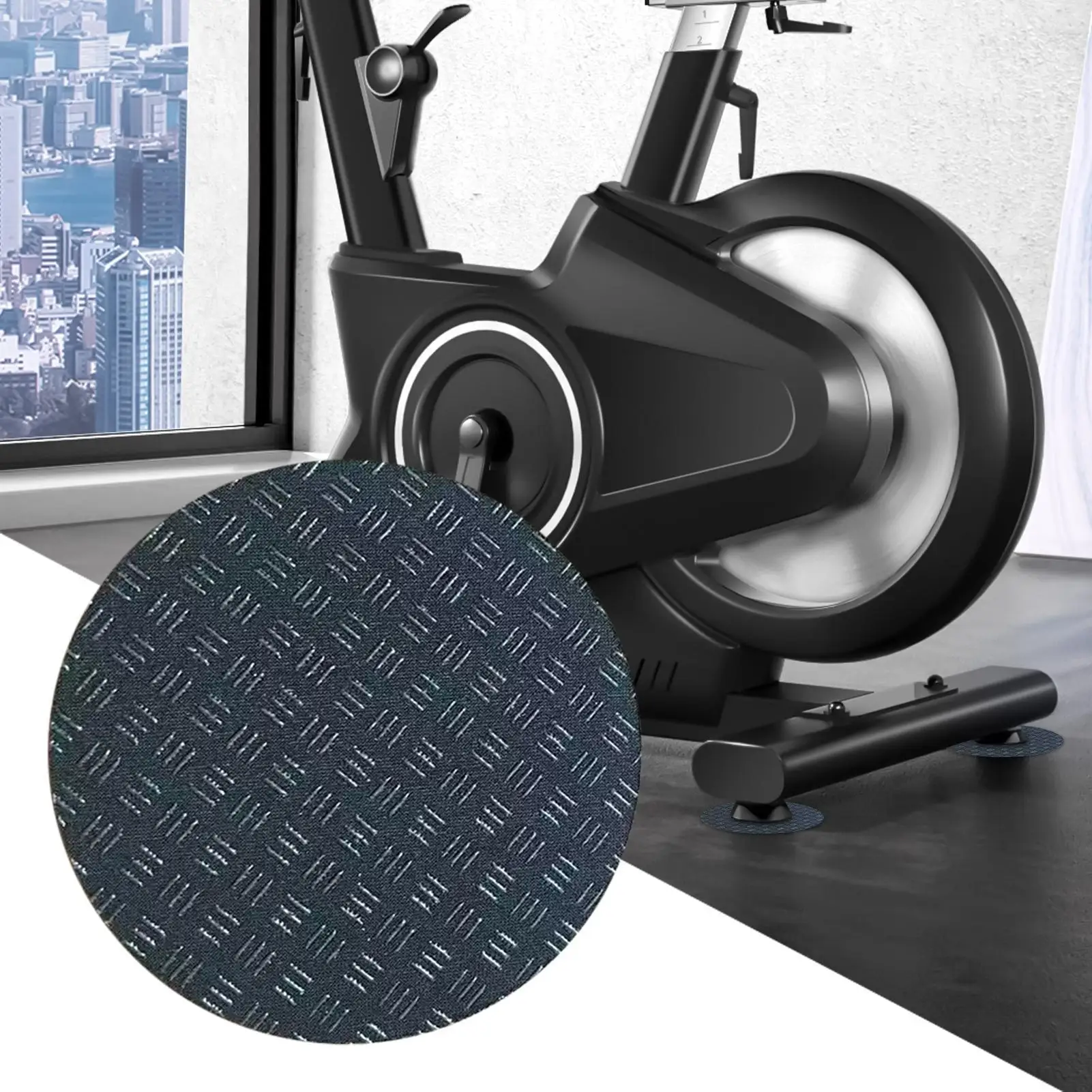 Under Treadmill Mat 8PCS Foam Flooring Non Slip Noise Reduction Mat for Carpet Home Gym Fitness Basement