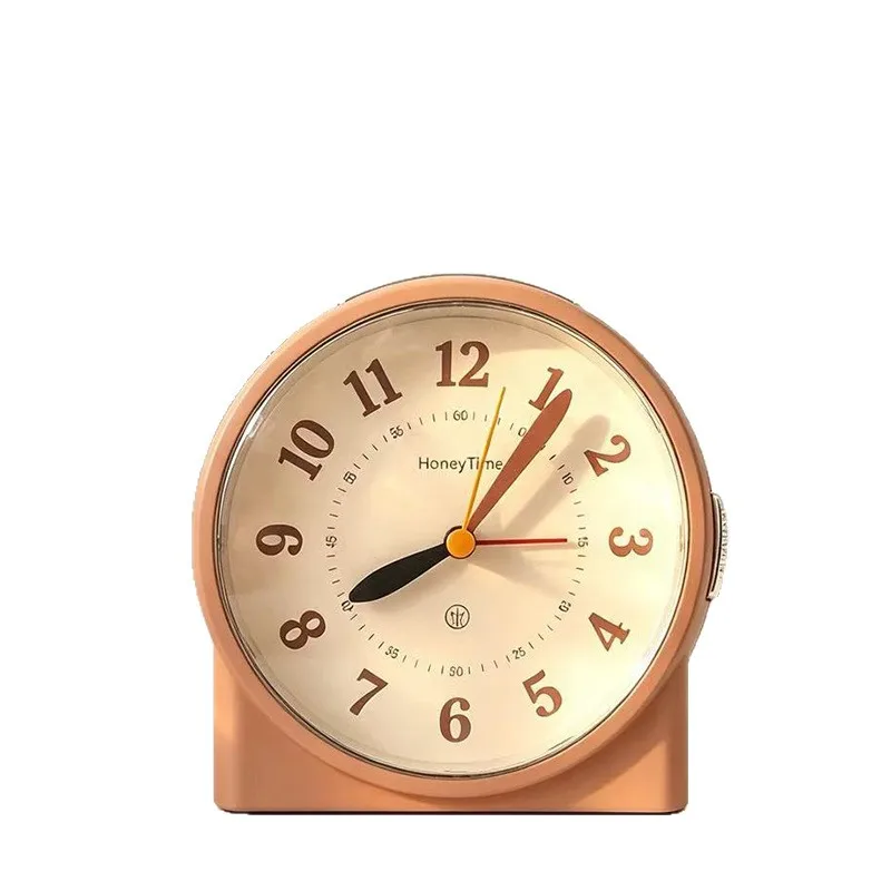 New Student Alarm Clock Boys Bedroom Desktop Clock Waking up Tool School Supplies Decorative Pointer Display Battery Powered