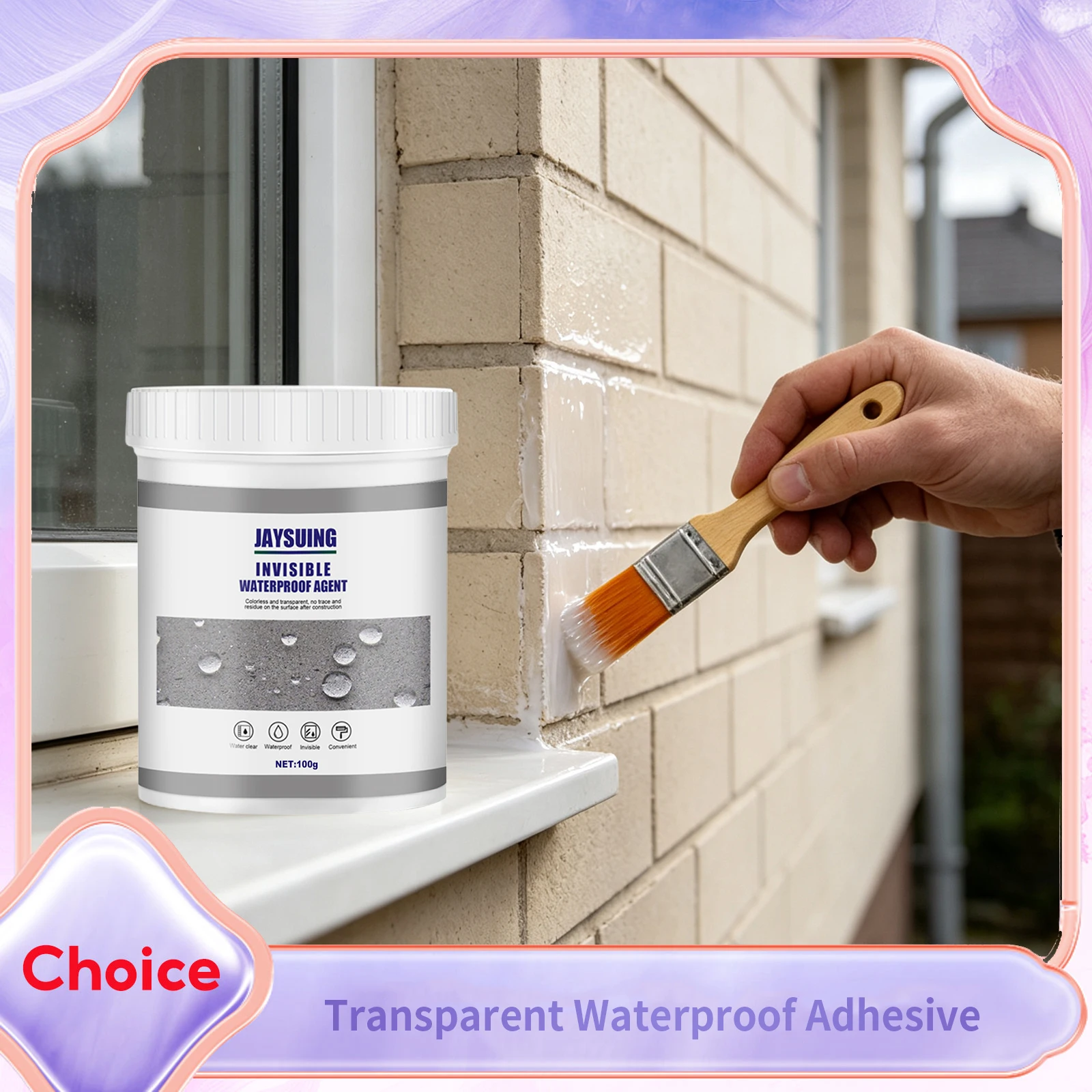 Invisible Transparent Waterproof Sealant Leak-Proof Waterproof Nano Coating Anti-Mold Wall Tile Sink Toilet Repair Adhesive Glue