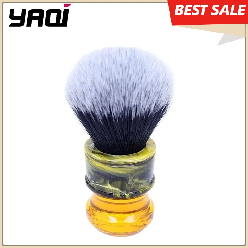 

Yaqi Black/White Tuxedo Synthetic Fibre Resin Handle 24MM Men Wet Shave Brushes Sagrada Familia Portable Travel Shaving Tool