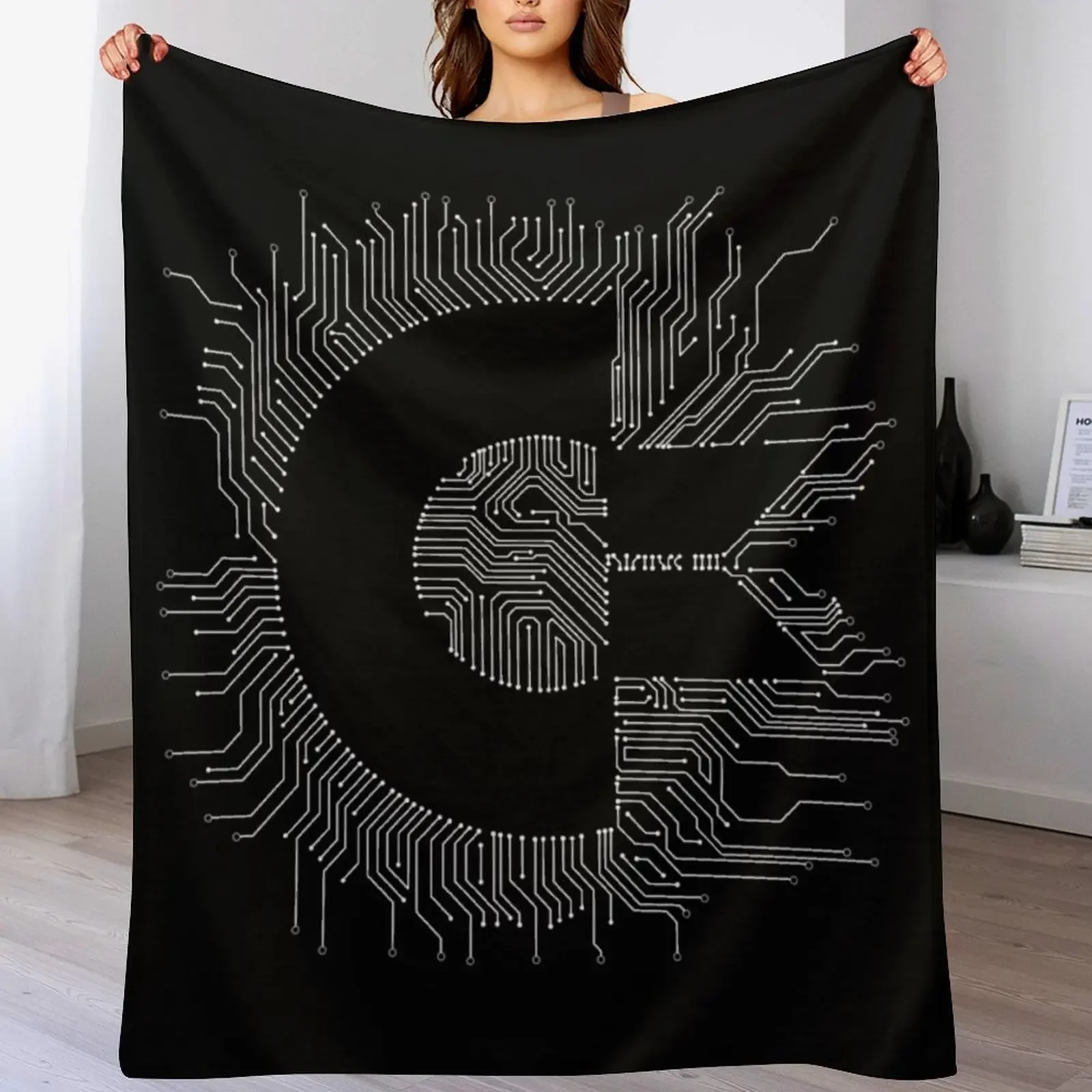

Commodore Circuits Throw Blanket Cute Vintage Plaid Plush Blankets
