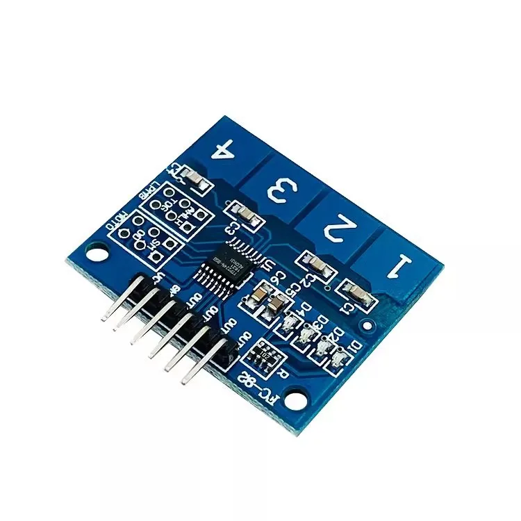 5pcs TTP224 4 Channel Capacitive Touch Switch Module Digital Touch Momentary Latch Multi Mode Adjustable for Arduino