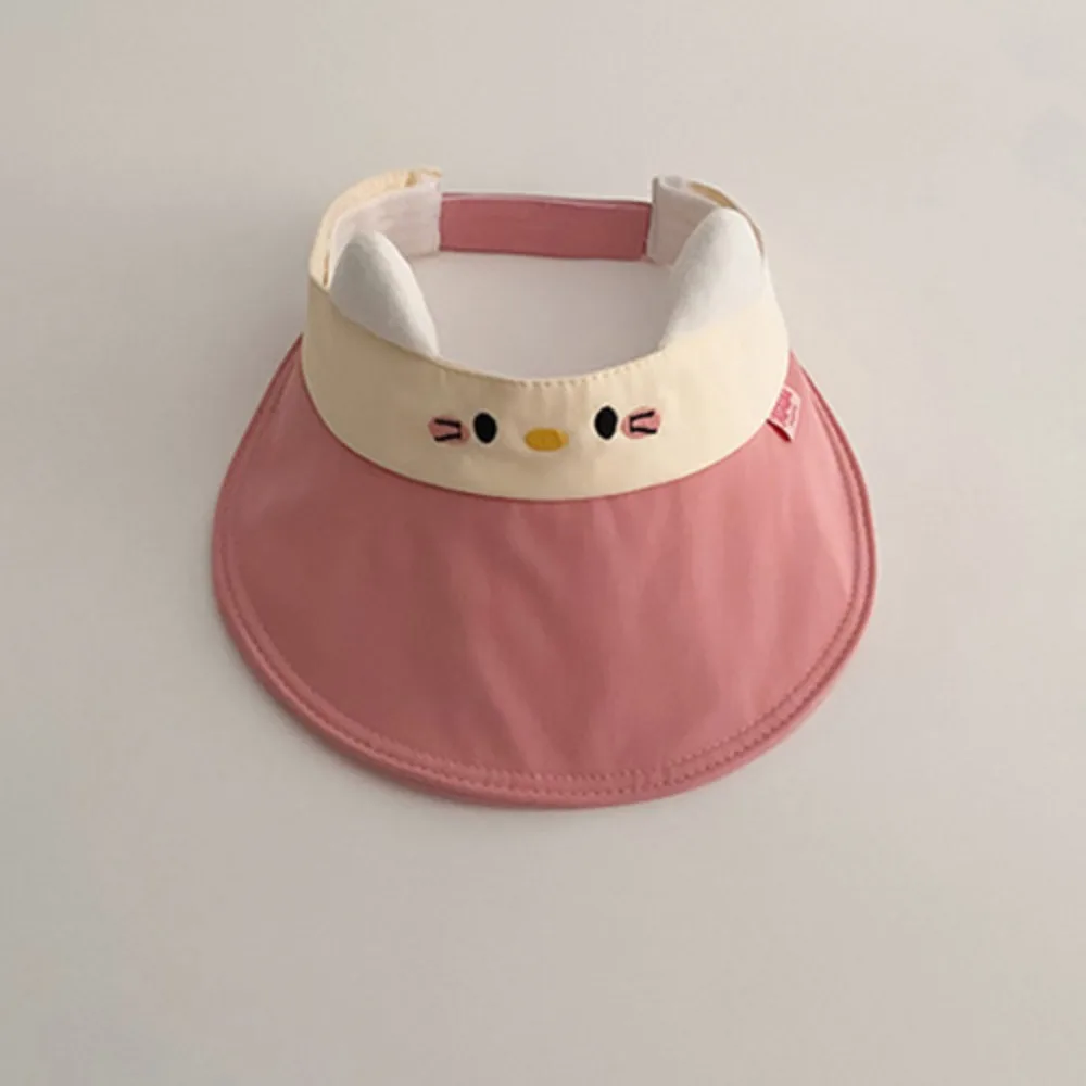 

Soft Breathable Baby Sun Hat Korean Style Quick-dry Kids Empty Top Cap Anti UV Animal Children Sunshade Hat Summer