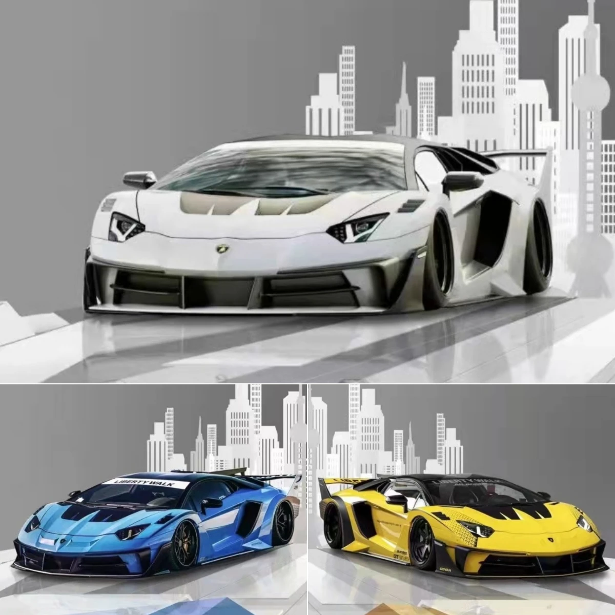 ScaleMini 1:64 Aventador GT EVO Resin Model Car