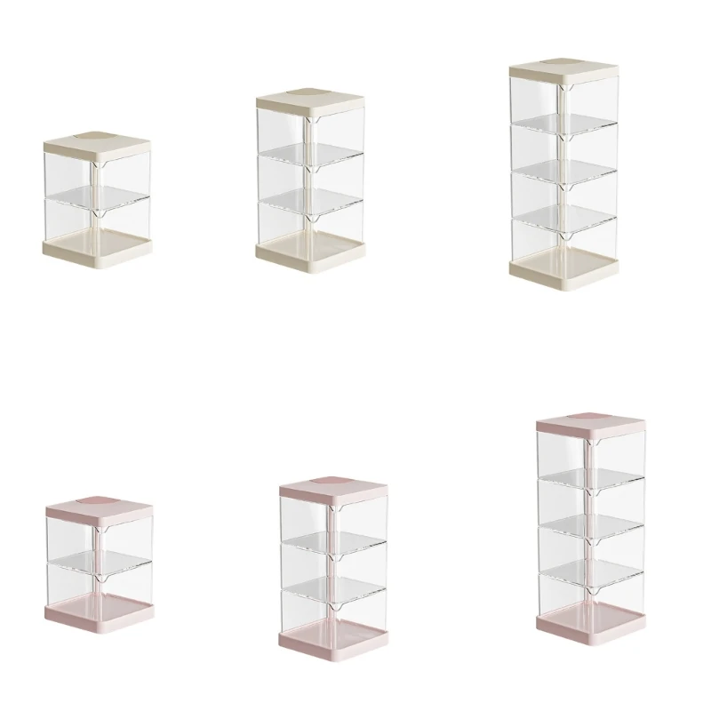 

Plastic Desk Durable 360 degree Rotating Storage Container Portable Stand Holder for Office and Home