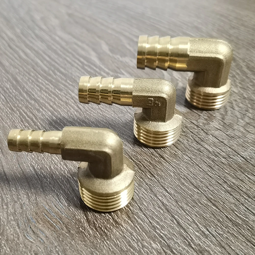 1Pcs Pagoda joint Right angle copper bend gas joint 1/2 '' external thread rotary nozzle external thread pagoda joint