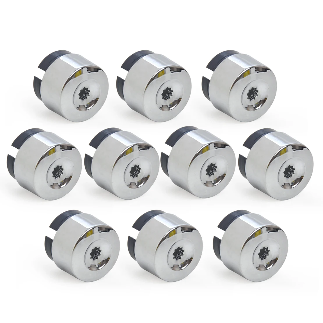 7L6 601 173A 2ZZ 10pcs Chrome Wheel Lug Bolt Nut Cap Cover 7L6601173A for VW Touareg 2004 - 2010 2011 2012 2013 2014