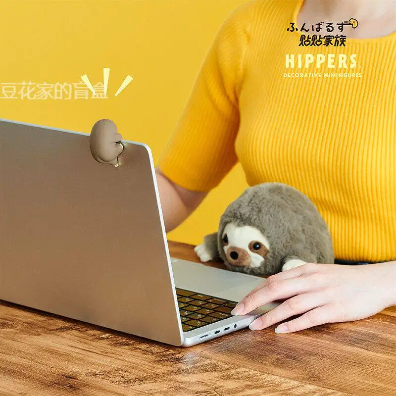 Lie Prone Family Doll Office Anti-Hunchback Plush Doll Sloth Hedgehog Doll Sticker Corrective Sitting Posture Toy Birthday Gift