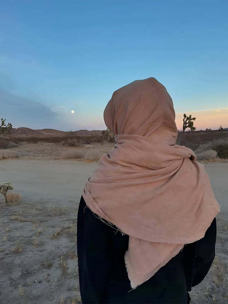 New vintage headscarf splicing design in autumn and winter of 2025 hooded pullover personality trend Harajuku retro ins style