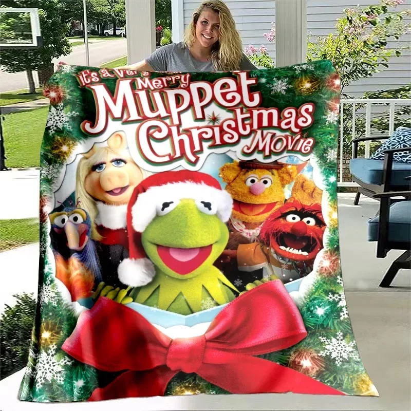 The Muppet Christmas Carol Blanket Vacation Santa Plush Warm UltraSoft FlannelFleece Throw Blanket For Sofa Bedspread Cover Gift