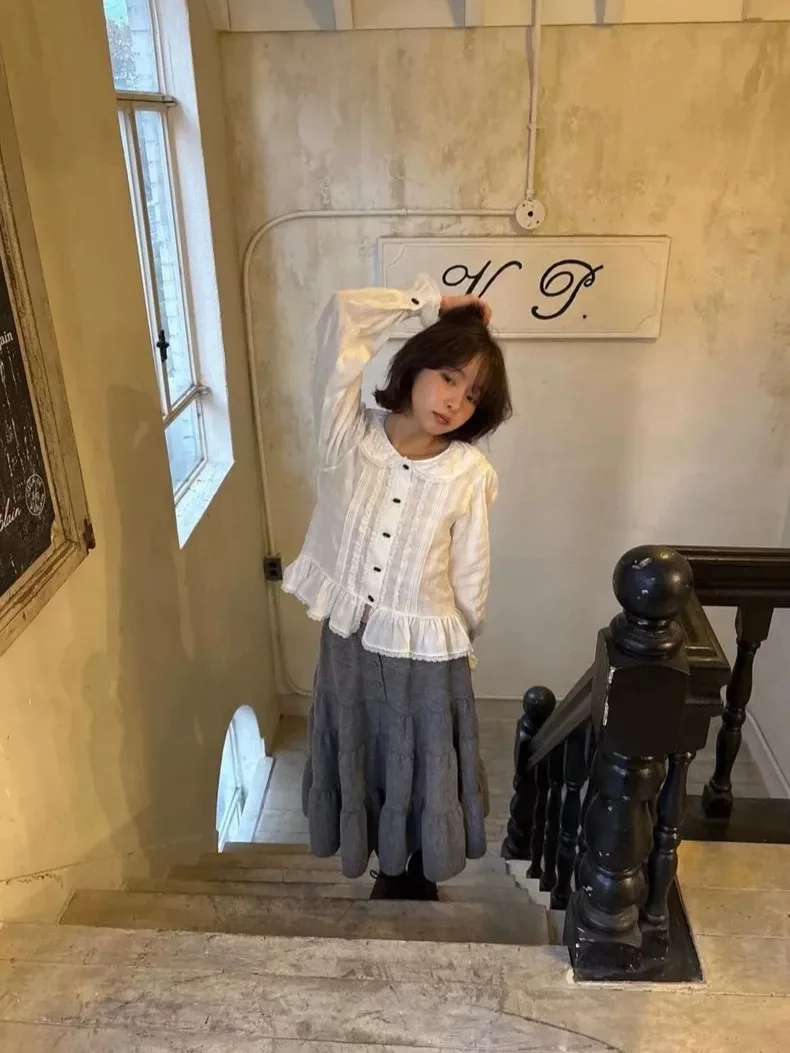 Saia Midi E de Cintura Alta Estilo Vintage para Mulheres em Fibra de Poliéster para Uso Diário e Ocasiões Urbanas