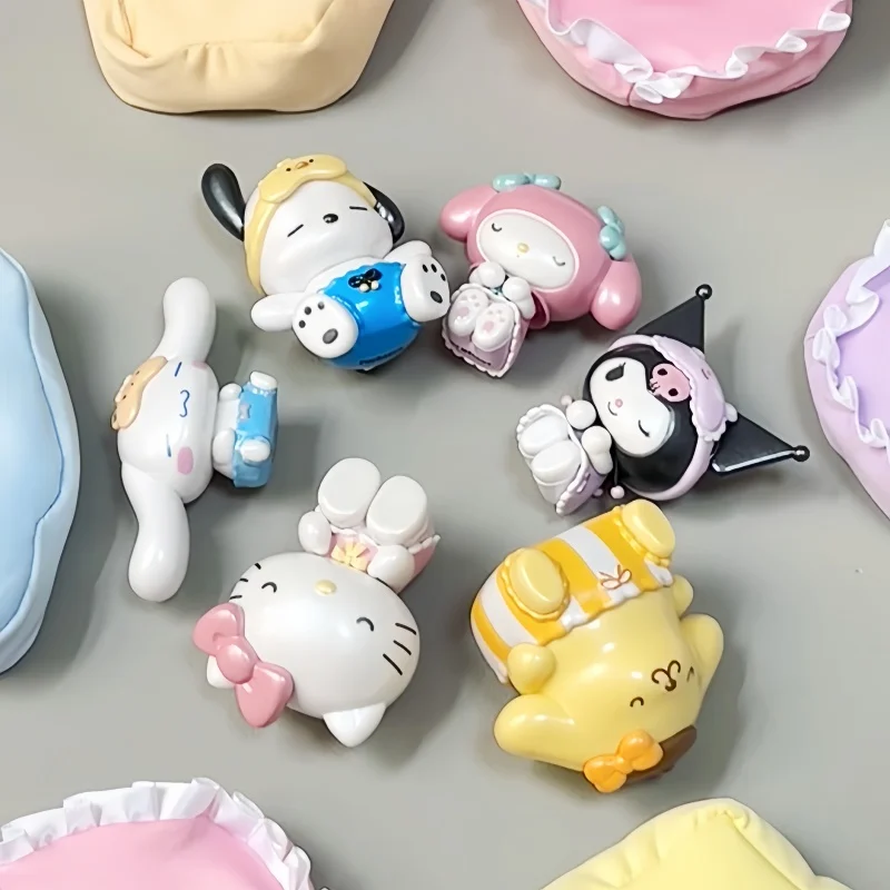 

New Sanrio Genuine Sofa Series Blind Box Toys Doll Anime Cinnamoroll Melody Pochacco Hellokitty Desktop Ornaments Birthday Gifts